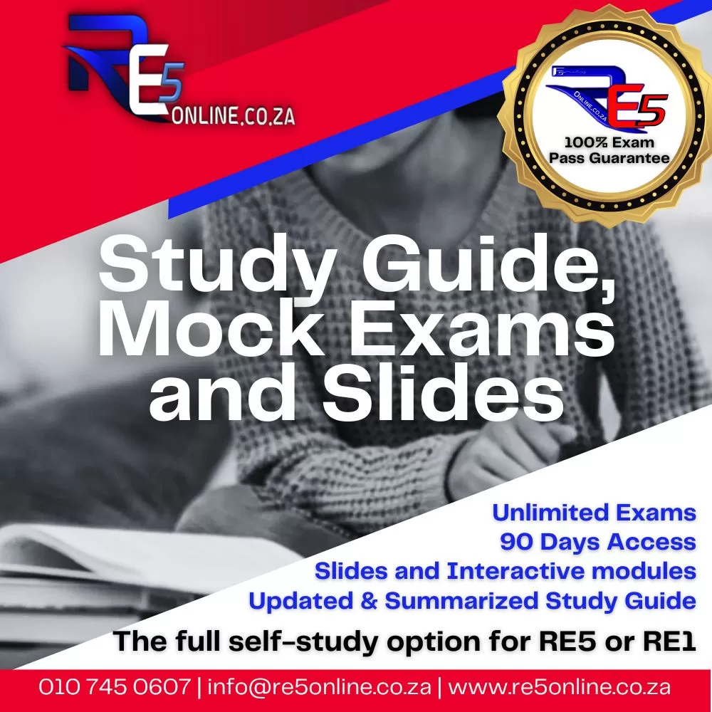 Option 8 - RE5 Exclusive Study Material Package Re5 exclusive study material