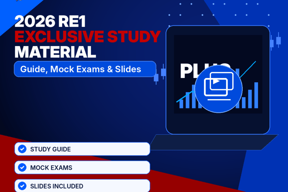 2026 re1 exclusive study material package | guide, mock exams & slides