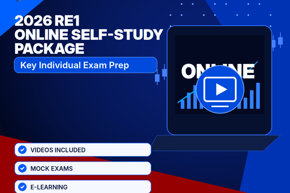 2026 re1 online self-study package | key individual exam prep